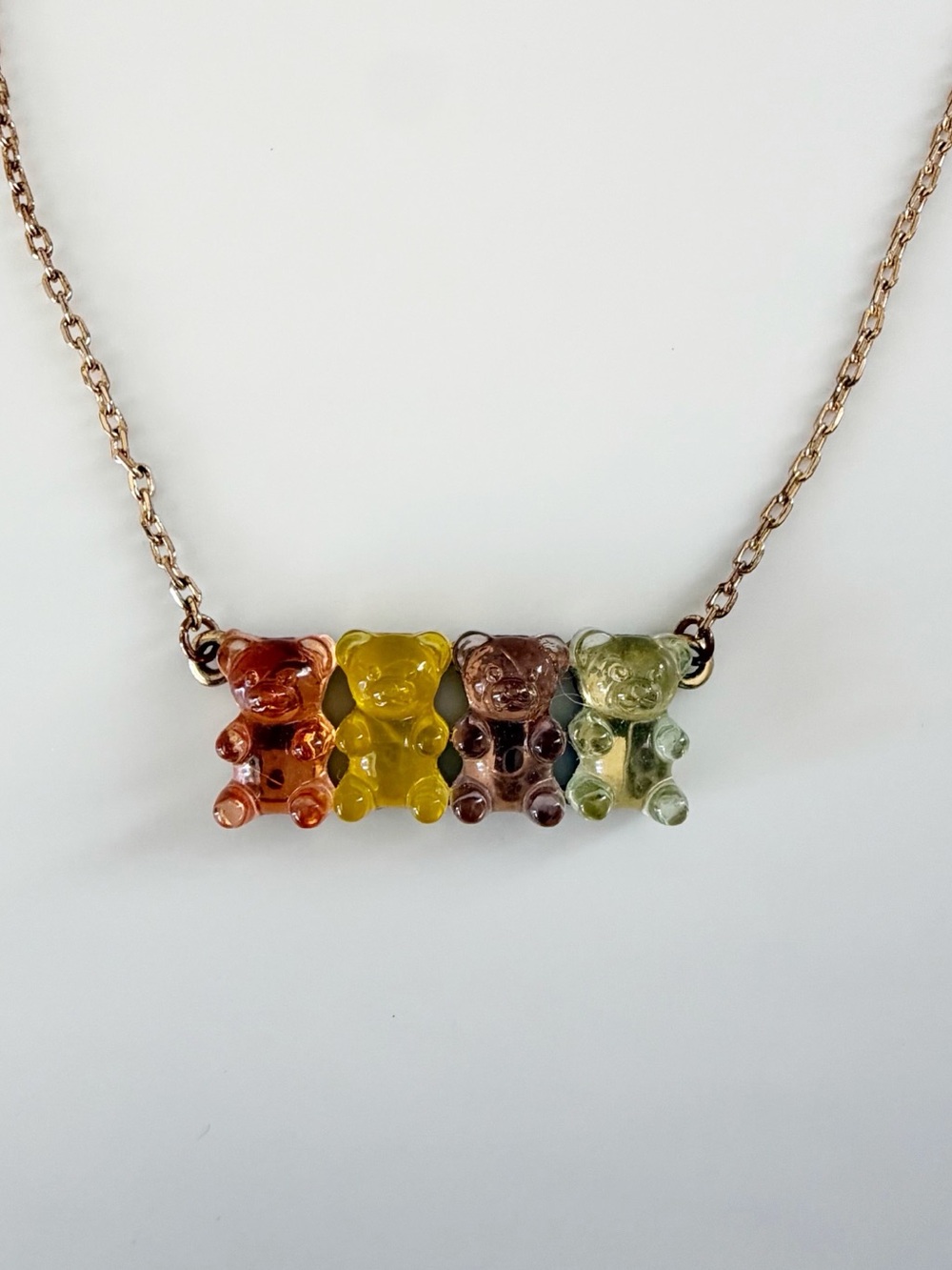 Betsey Johnson Gummy Bears Gold Tone Necklace